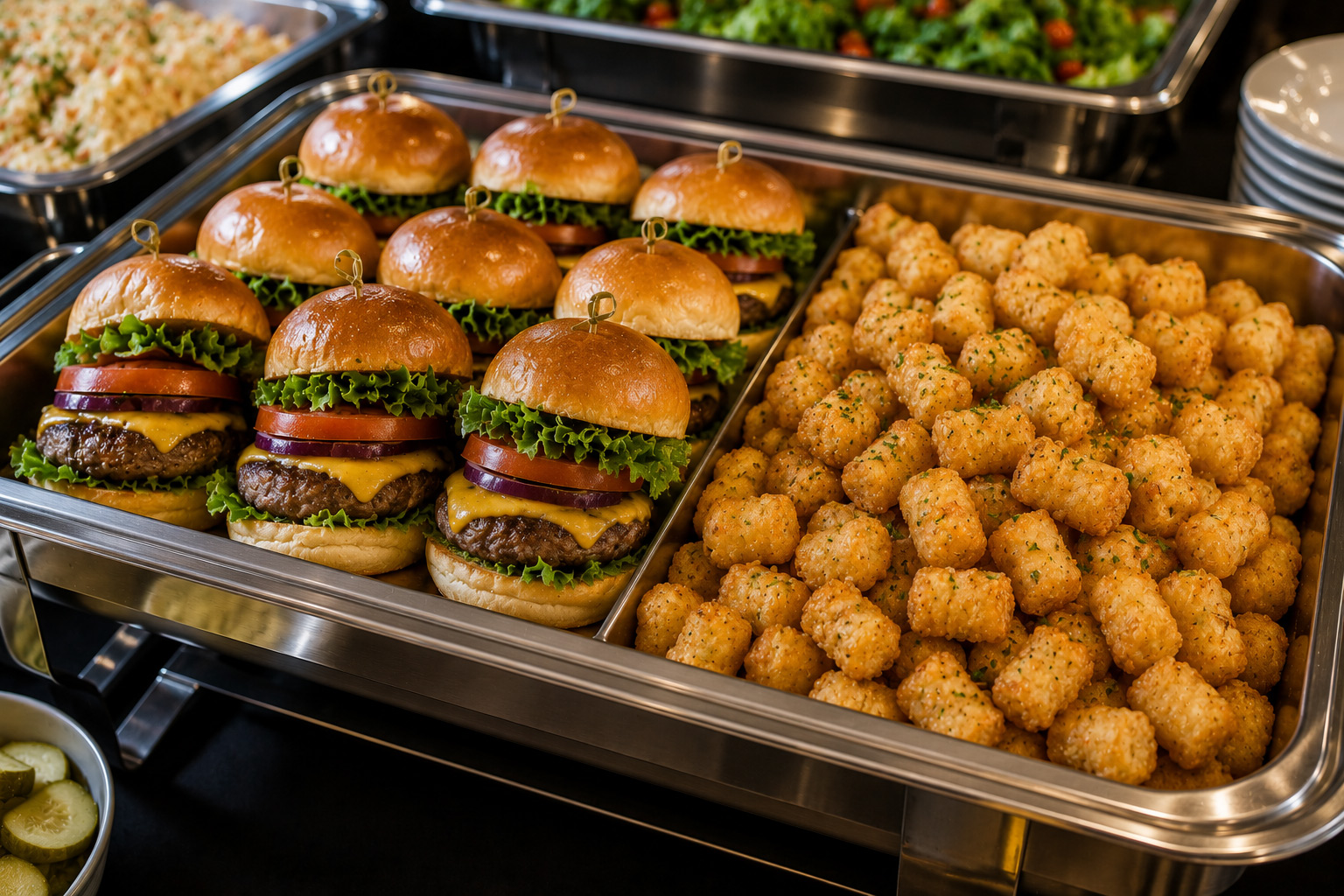 Burger & Tater Tots