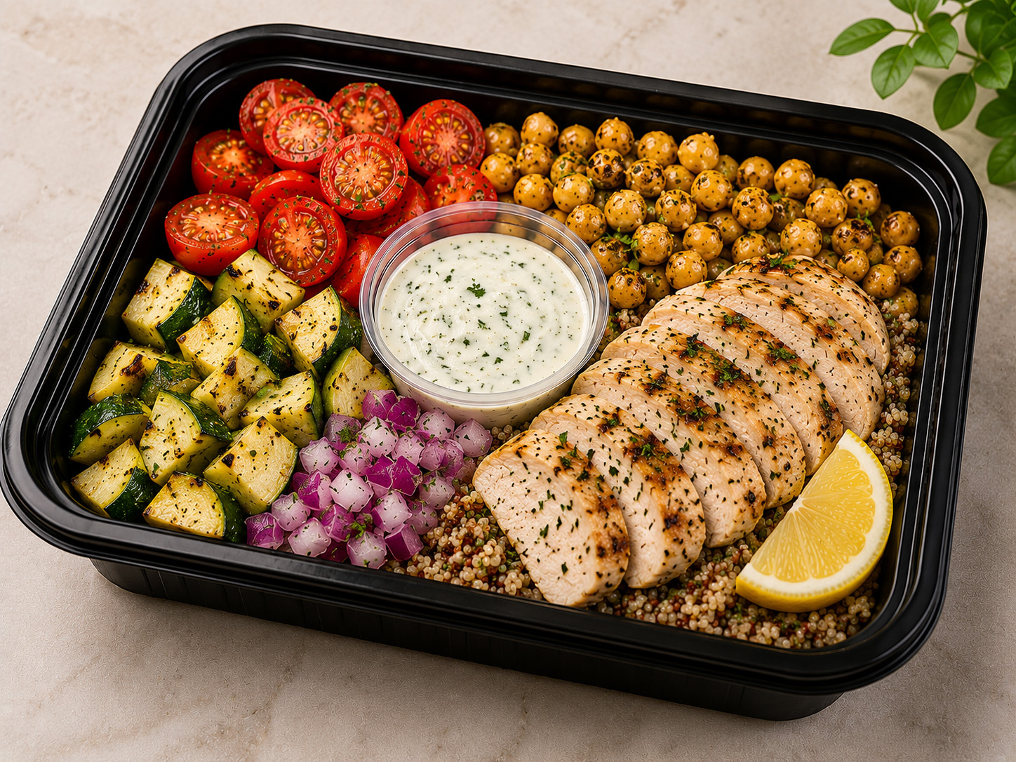 Grilled Lemon Herb Chicken Bowl