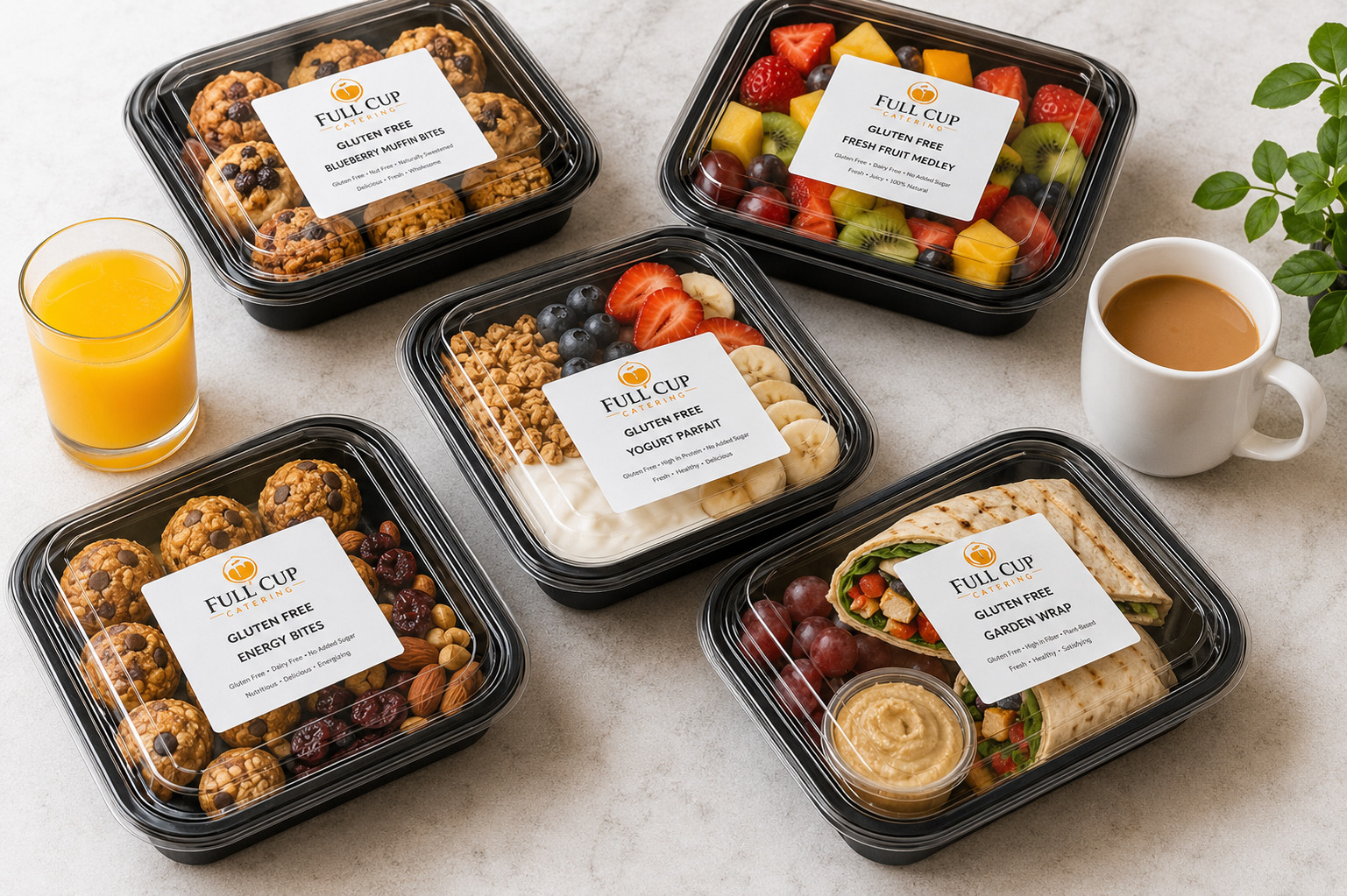 All gluten free meals are individually packed and prepared with gluten free ingredients.