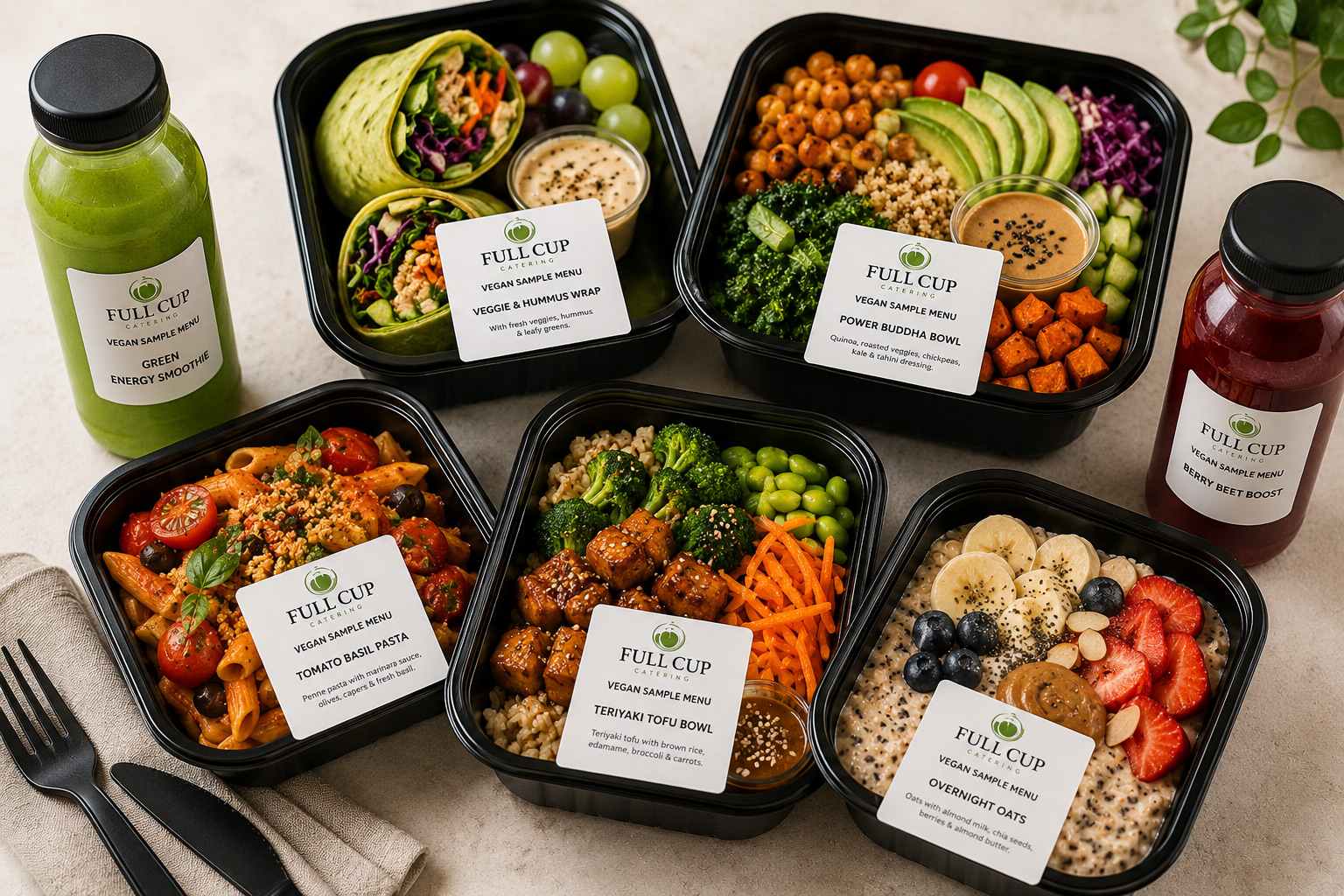 All vegan meals are individually packed, cruelty-free, and prepared with wholesome ingredients.