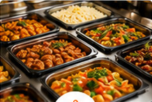 Hot buffet lunch and dinner