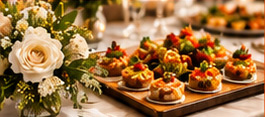 Wedding appetizer display