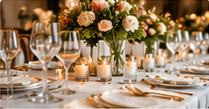 Wedding reception table