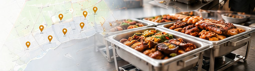 BBQ catering service area